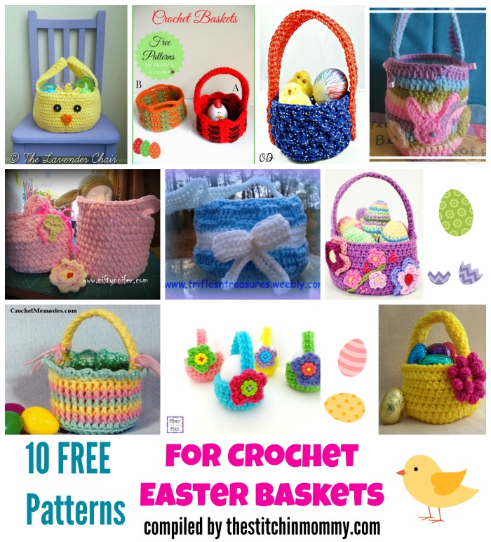 10 Free Patterns for Crochet Easter Baskets The Stitchin Mommy