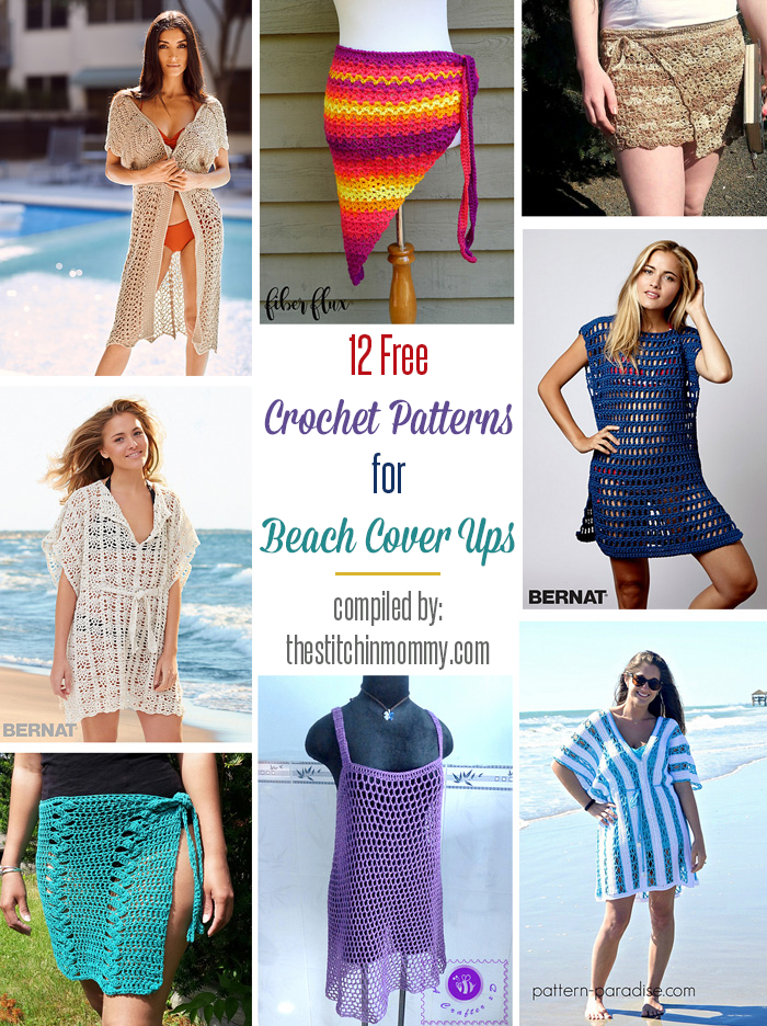 12 Free Crochet Patterns for Beach Cover Ups - The Stitchin Mommy