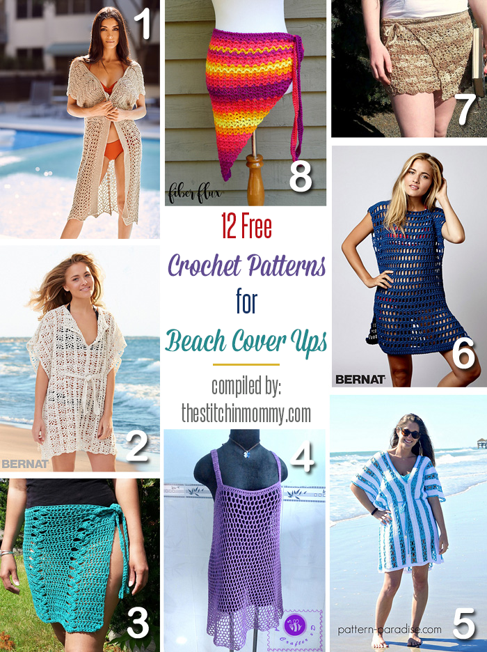 12 Free Crochet Patterns for Beach Cover Ups – The Stitchin Mommy