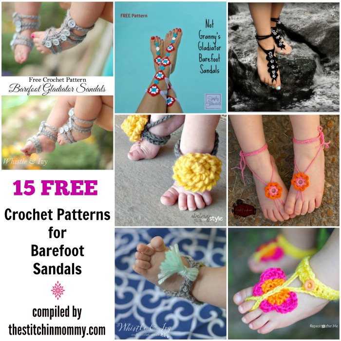 Crochet Beach Barefoot Sandals BLACK PINEAPPLE Handmade Foot Thong Free  Shipping | eBay