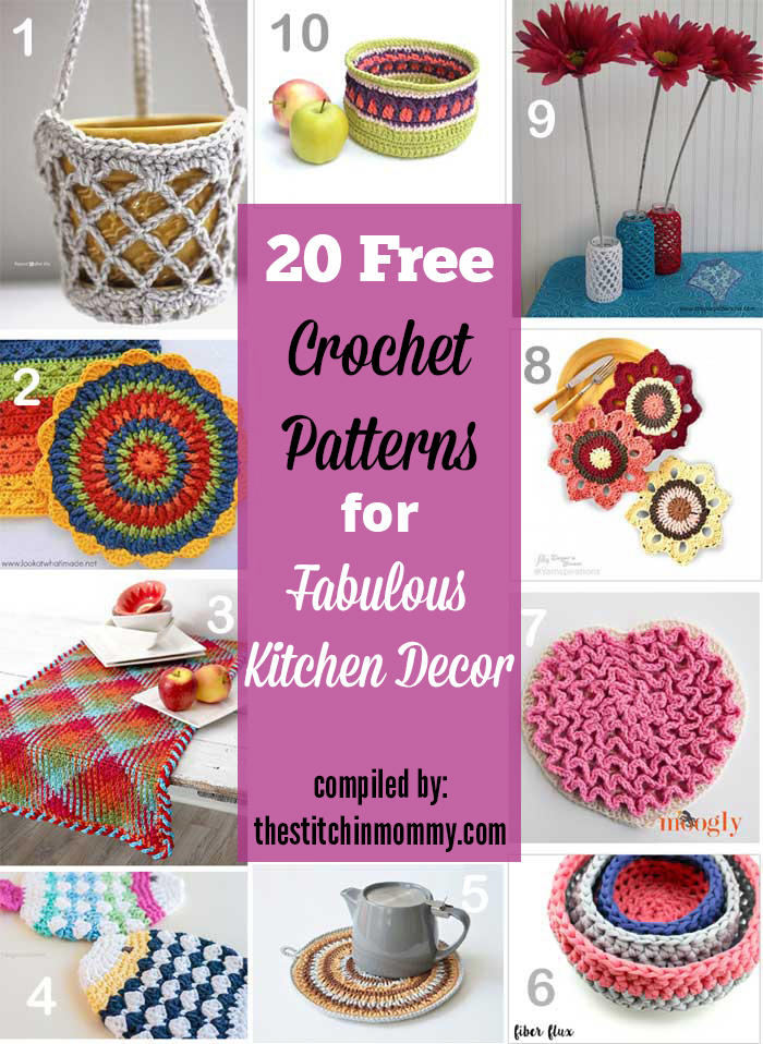 20 Free Crochet Patterns for Fabulous Kitchen Decor - The ...