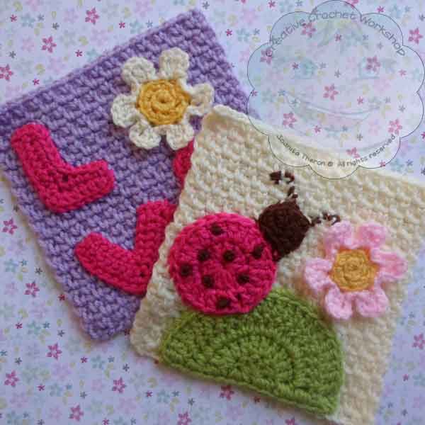 chain how to 4 crochet Love Pattern Free The Ladybird   Squares  Crochet and