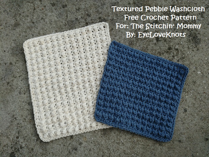 hook crochet n Pebble Textured   Pattern   Crochet The Washcloth Free