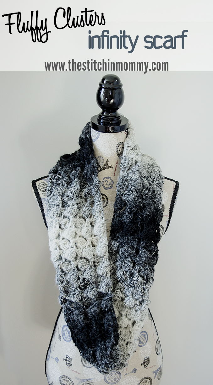 Free Crochet Pattern Lace Infinity Scarf Garden Cobbles Shawl / DROPS